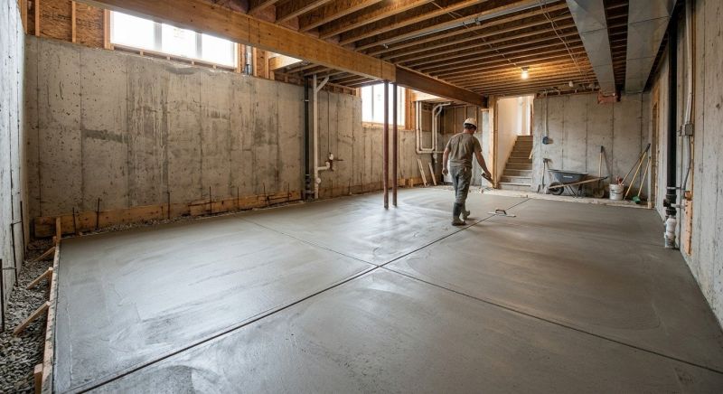Basement Concrete Installation in Parker, CO