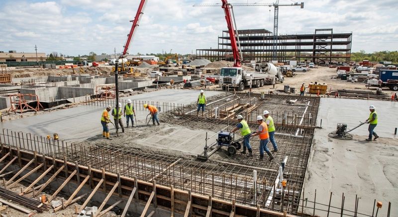 Commercial Slab Construction in Denver, CO