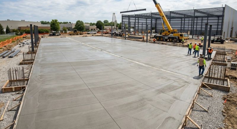 Commercial Slab Installation in Erie, CO