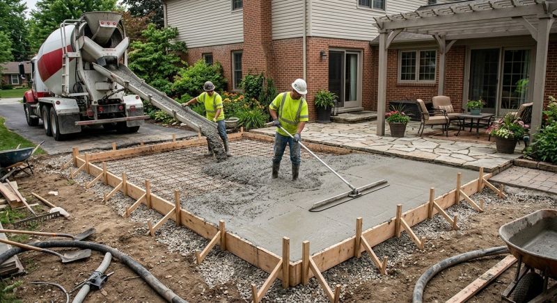 Concrete Patio Construction in Denver County, CO