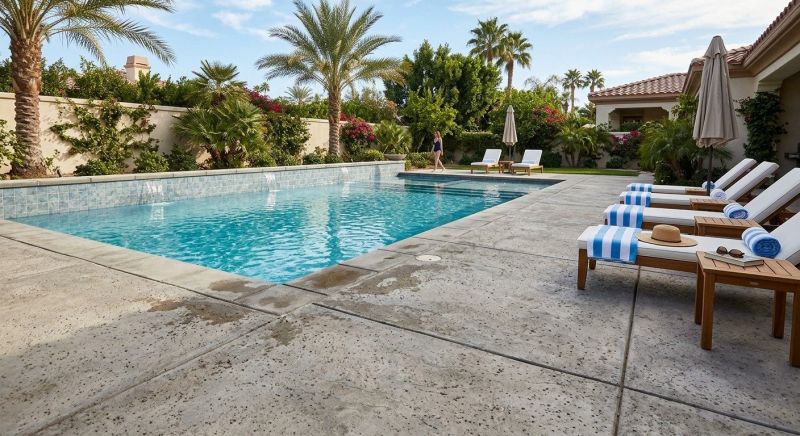Concrete Pool Patio Installation in Denver County, CO