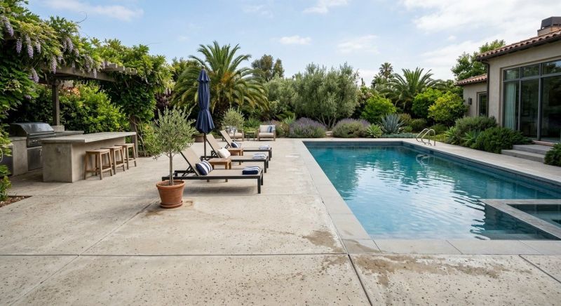 Concrete Pool Patio Installation in Denver County, CO
