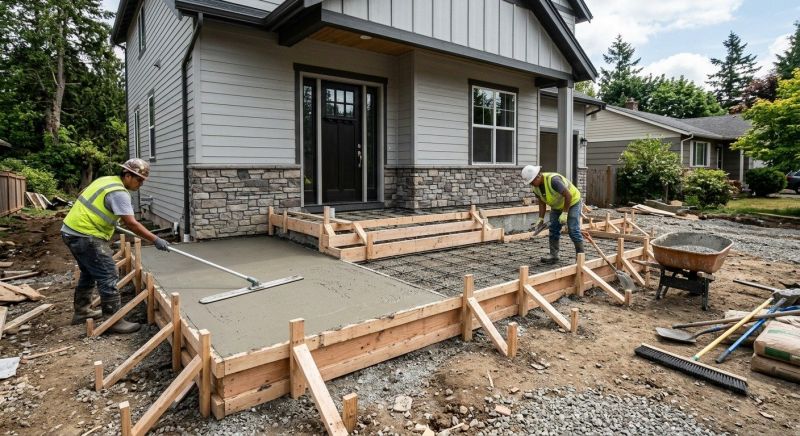 Concrete Porch Installation in Lafayette, CO