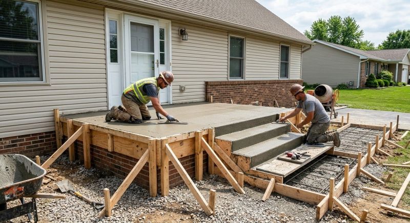 Concrete Porch Installation in Littleton, CO