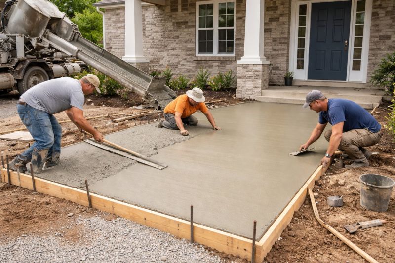 Concrete Porch Installation in Louisville, CO