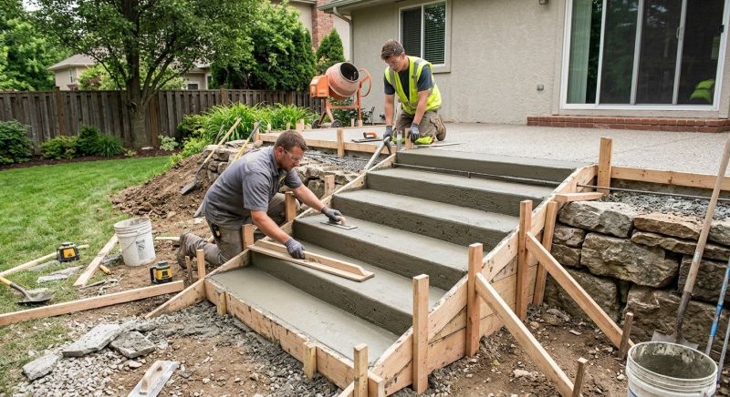 Concrete Stairs Installation in Brighton, CO