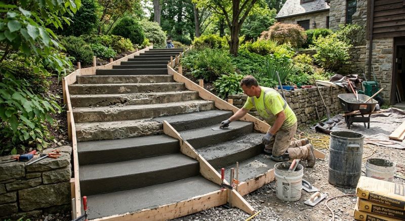 Concrete Stairs Installation in Conifer, CO