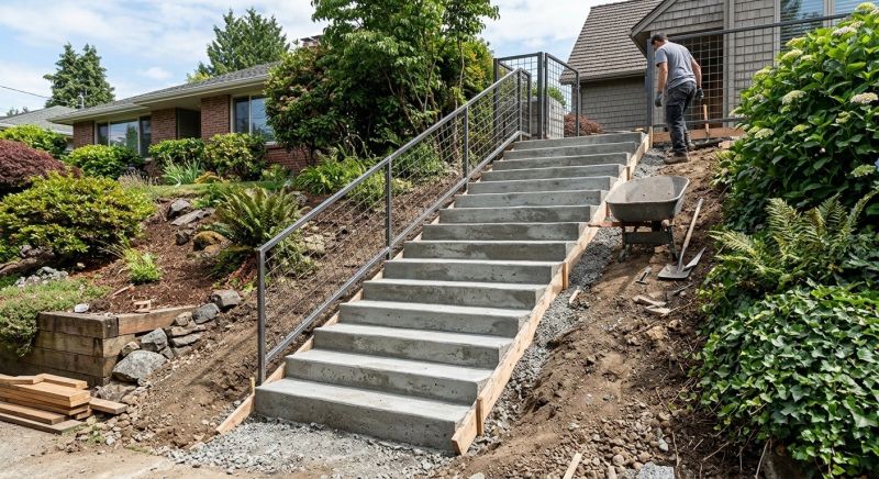 Concrete Stairs Installation in Englewood, CO