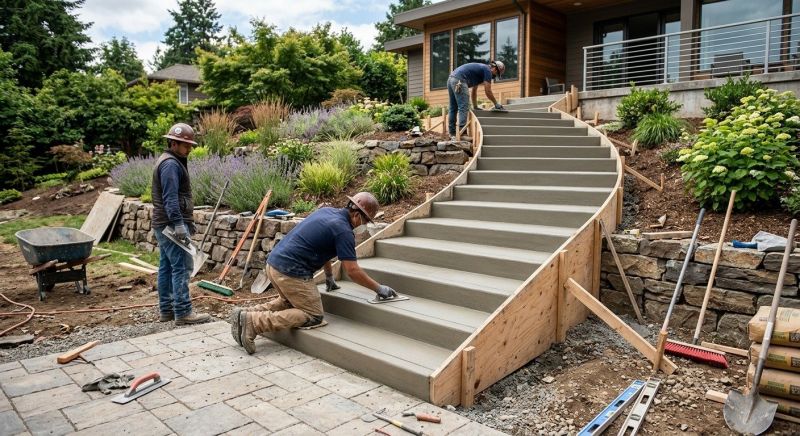 Concrete Stairs Installation in Parker, CO