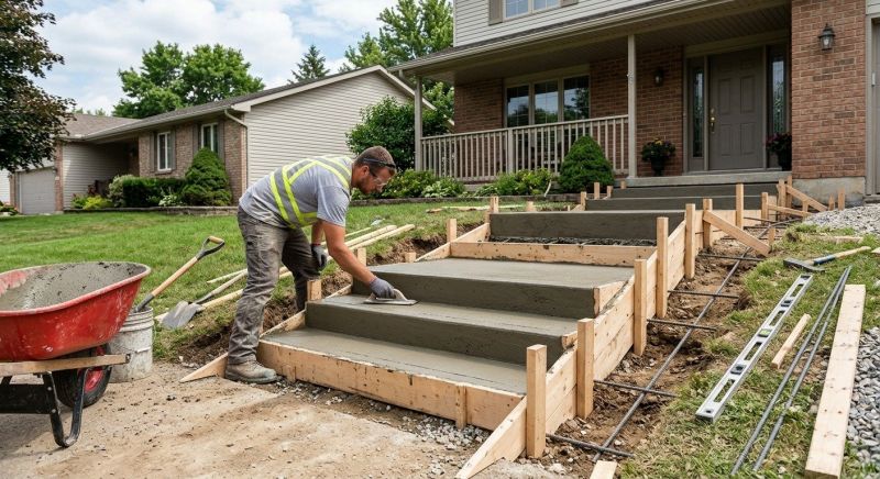 Concrete Steps Pouring in Denver County, CO