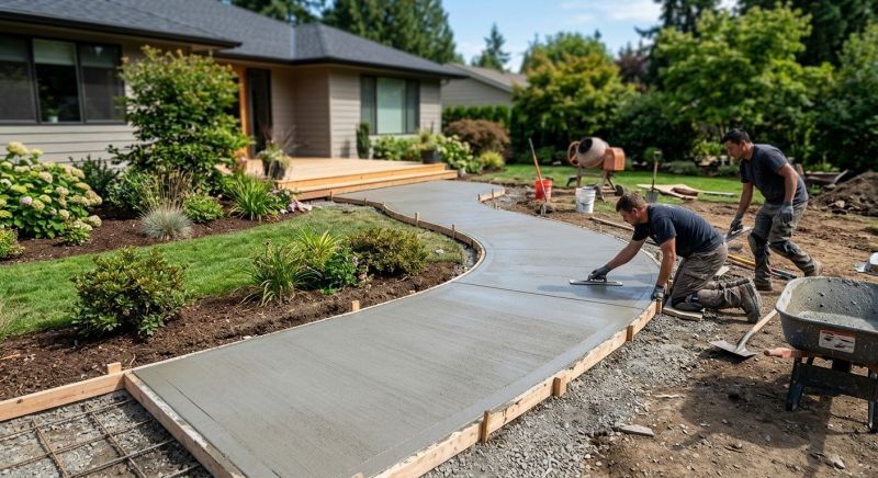 Concrete Walkway Installation in Parker, CO