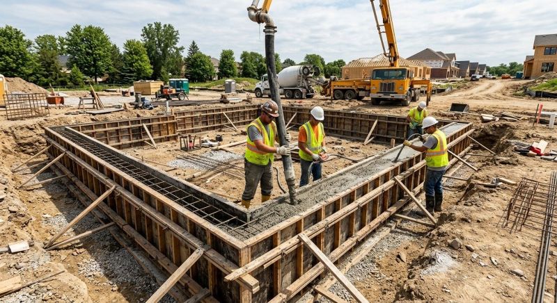 Foundation Pouring in Denver County, CO
