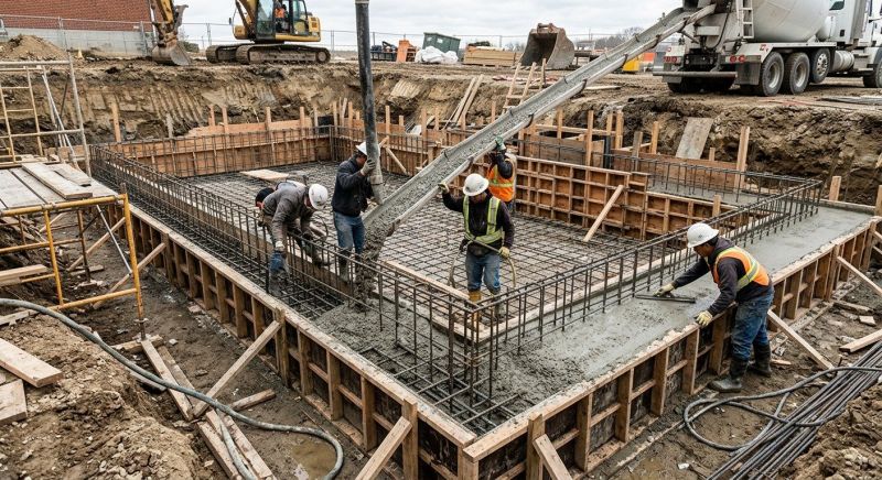 Foundation Pouring in Denver County, CO