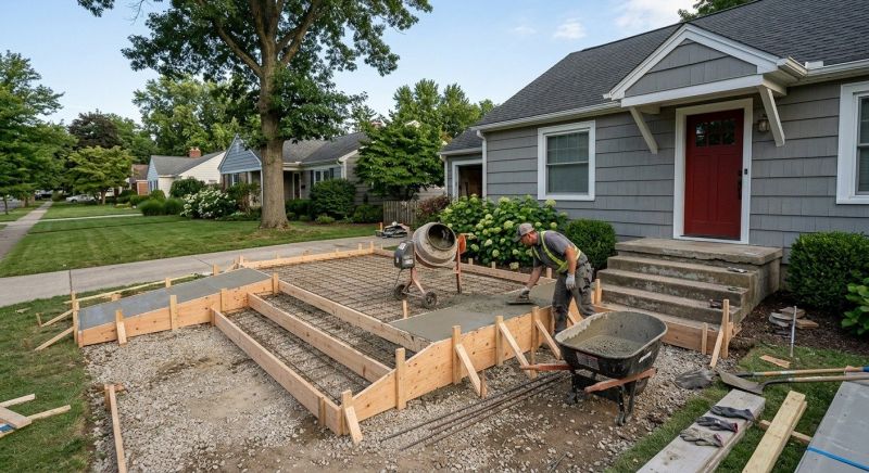 Porch Concrete Pouring in Denver County, CO