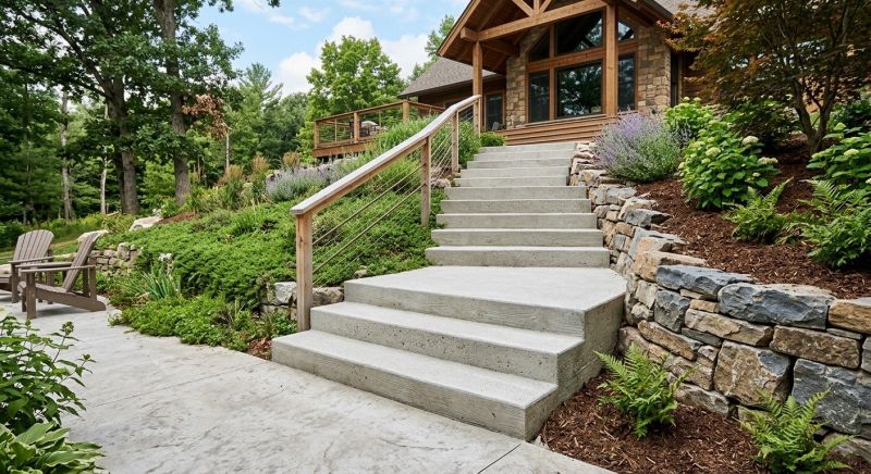 Poured Steps Installation in Boulder, CO