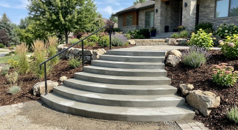 Poured Steps Installation in Douglas County, CO