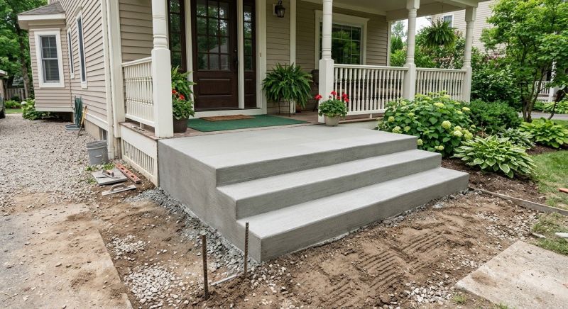 Poured Steps Installation in Lafayette, CO